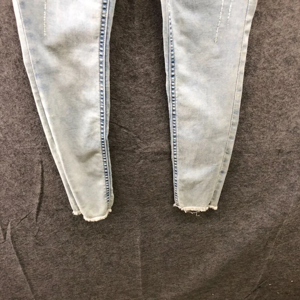 Justice Girls Size 12 Legging‎ Jeans Blue Light Wash Pull On Jegging Skinny